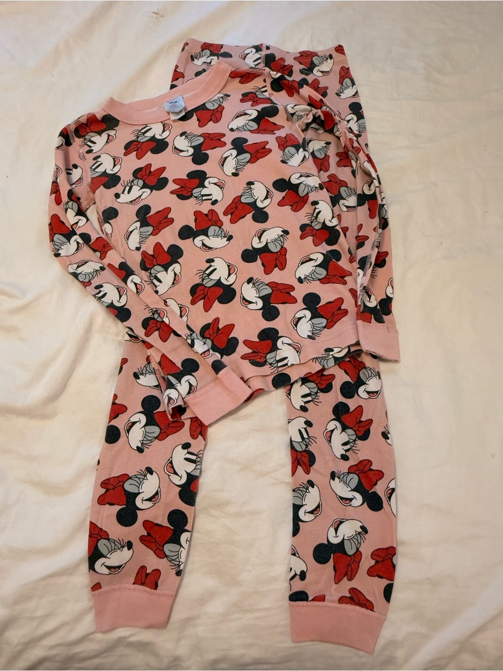 Hanna Andersson Pink Minnie Mouse Pajama Set